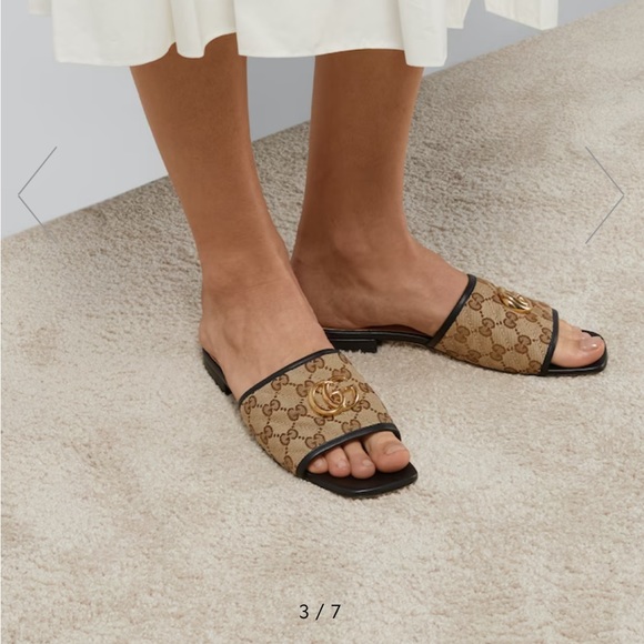 Gucci Canvas Slide Sandals - Picture 6 of 6